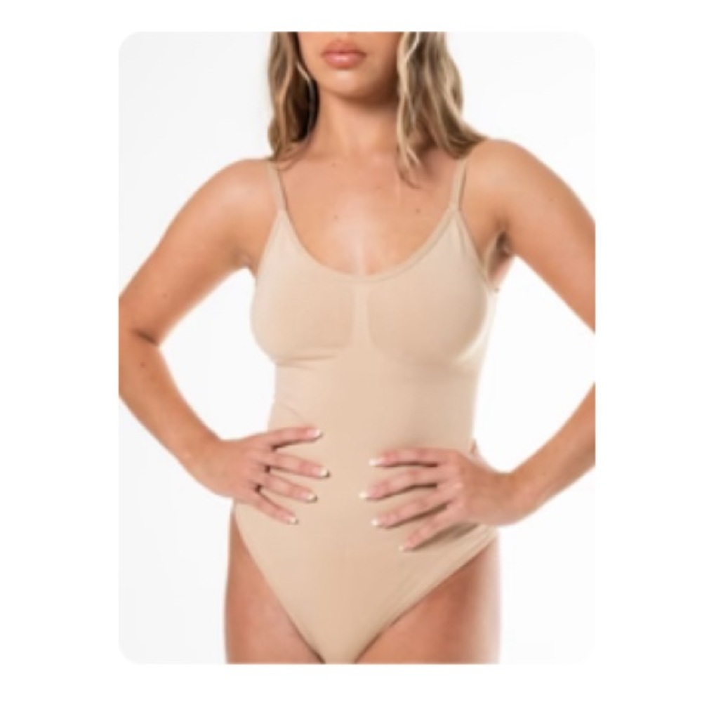 Hey Shape beige thong  bodysuit